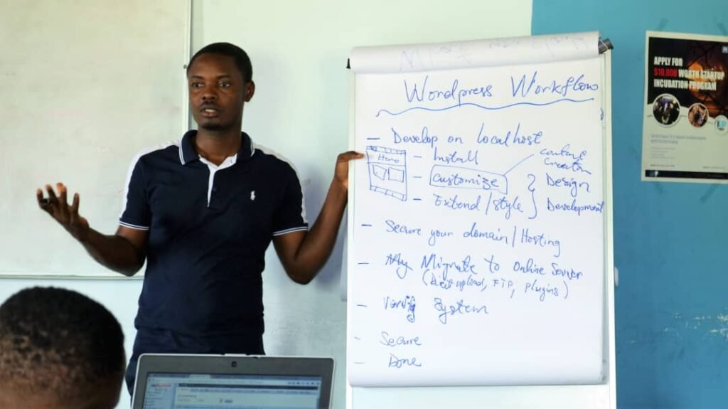 Teaching WordPress in Buea 